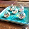 Miniature Terrarium Necklace w Micro Clay Plants - Image 3
