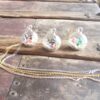 Miniature Terrarium Necklace w Micro Clay Plants - Image 4