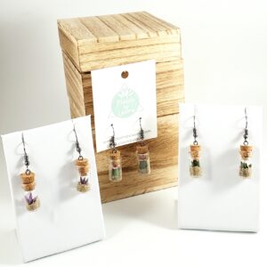 Gold Micro Bottle Earrings