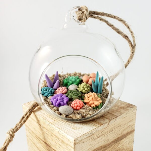 Handmade Micro Clay Plant 3 inch Terrarium