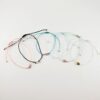 Baby Blue w Pearl Seed Bead Adjustable String Bracelet - Image 2