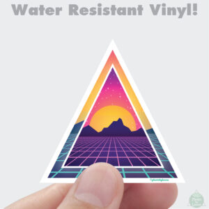 Vaporwave 80s Vinyl Sticker