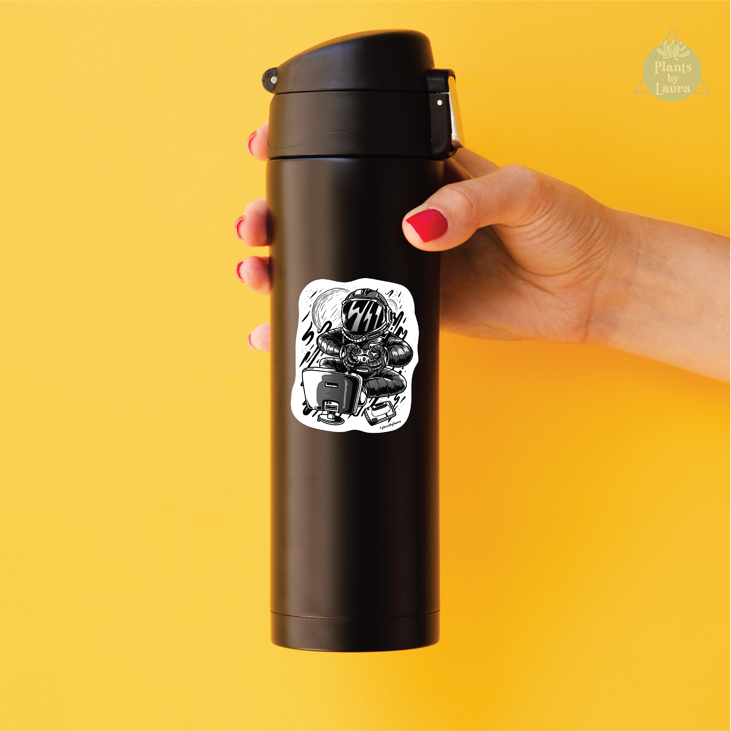 Gaming Astronaut Vinyl Sticker - Image 5