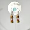 Sterling Silver Micro Bottle Earrings with Clay Plants - Image 6
