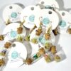 Gold Micro Bottle Earrings - Image 3