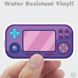 Handheld Game System Vinyl Sticker