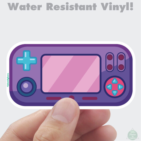 Handheld Game System Vinyl Sticker