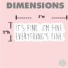 It's Fine Vinyl Sticker - Image 2
