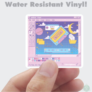Bubble Pop Screensaver Vinyl Sticker