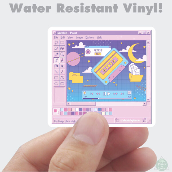 Bubble Pop Screensaver Vinyl Sticker