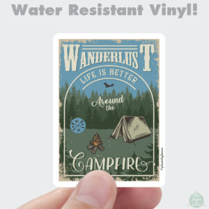Wanderlust Poster Vinyl Sticker