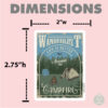 Wanderlust Poster Vinyl Sticker - Image 2