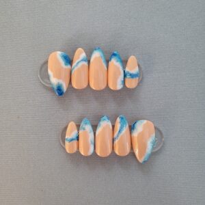 Matte Ocean Nails