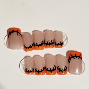 Halloween Stitch Nails