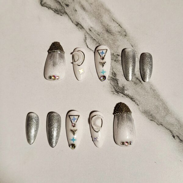 Silver Moon Nails