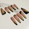 Matte and Gloss Gem Stiletto Nails - Image 2